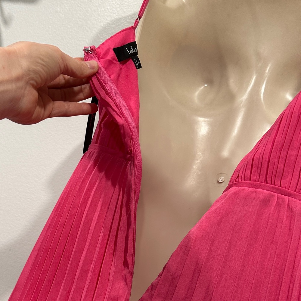 NWT! Lulu's Strapless Pink Tiered Dress - Picture 13 of 15
